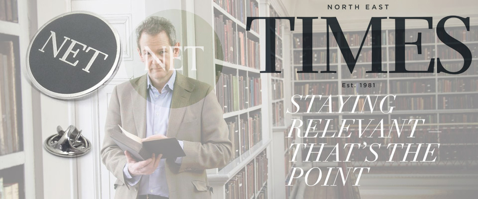 Enamel badges made for North East Times.