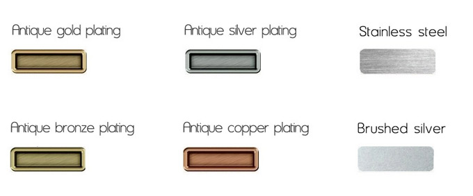 base metal badge plating