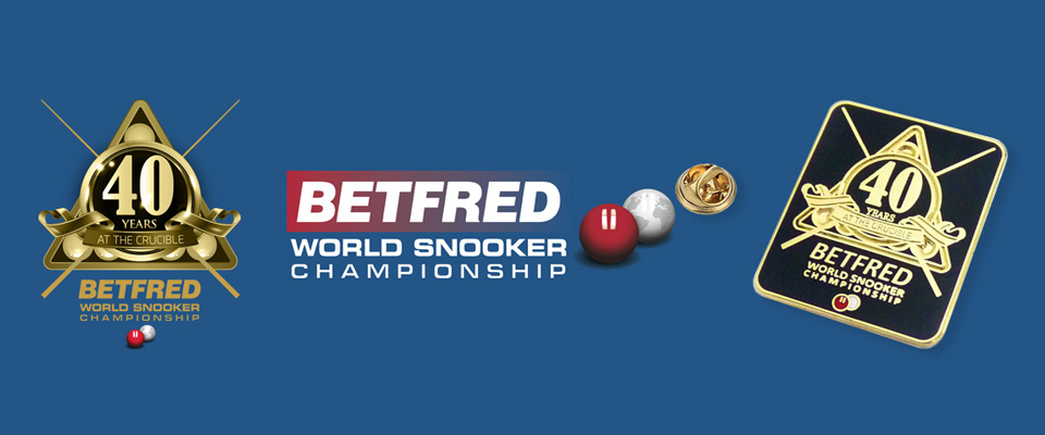 World snooker betfred premium custom hard enamel badges