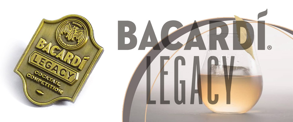 wholesale custom badges made for the 2018 Bacardi Legacy cocktail competition